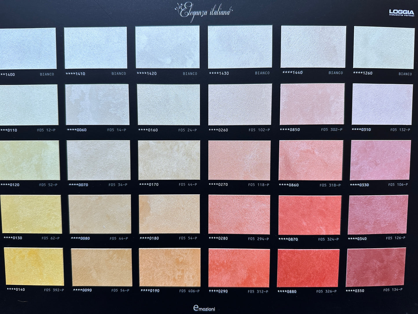 Metallic Velvet Effect Finish colours
