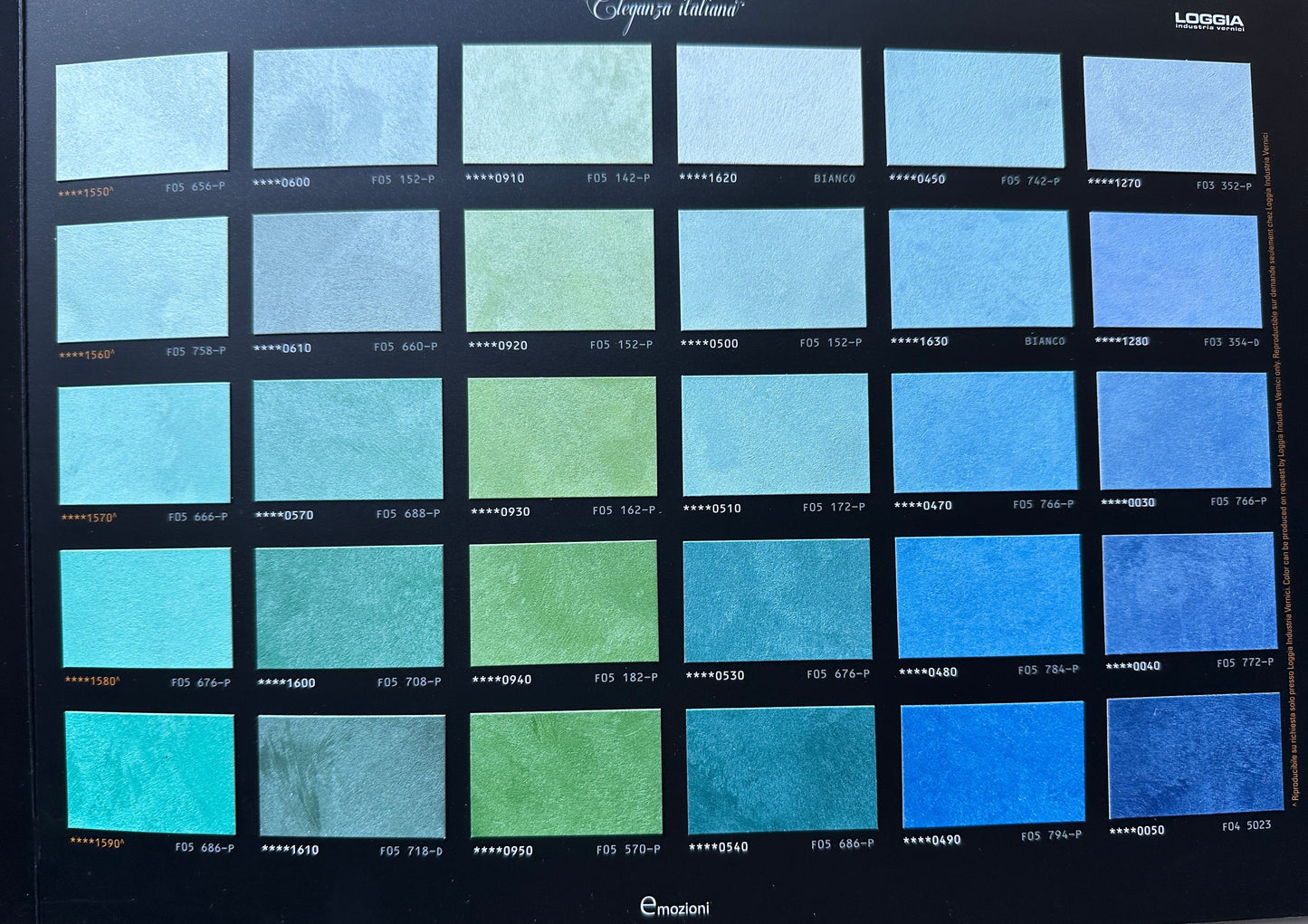 Metallic Velvet Effect Finish colours