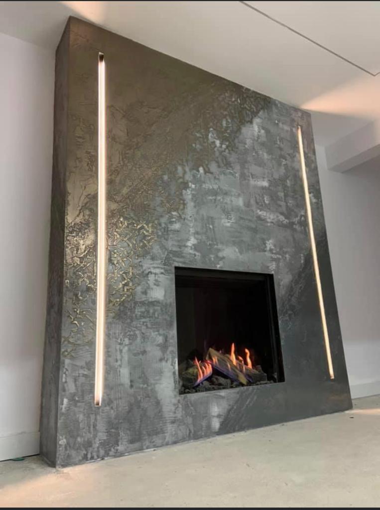Liquid Metal feature wall