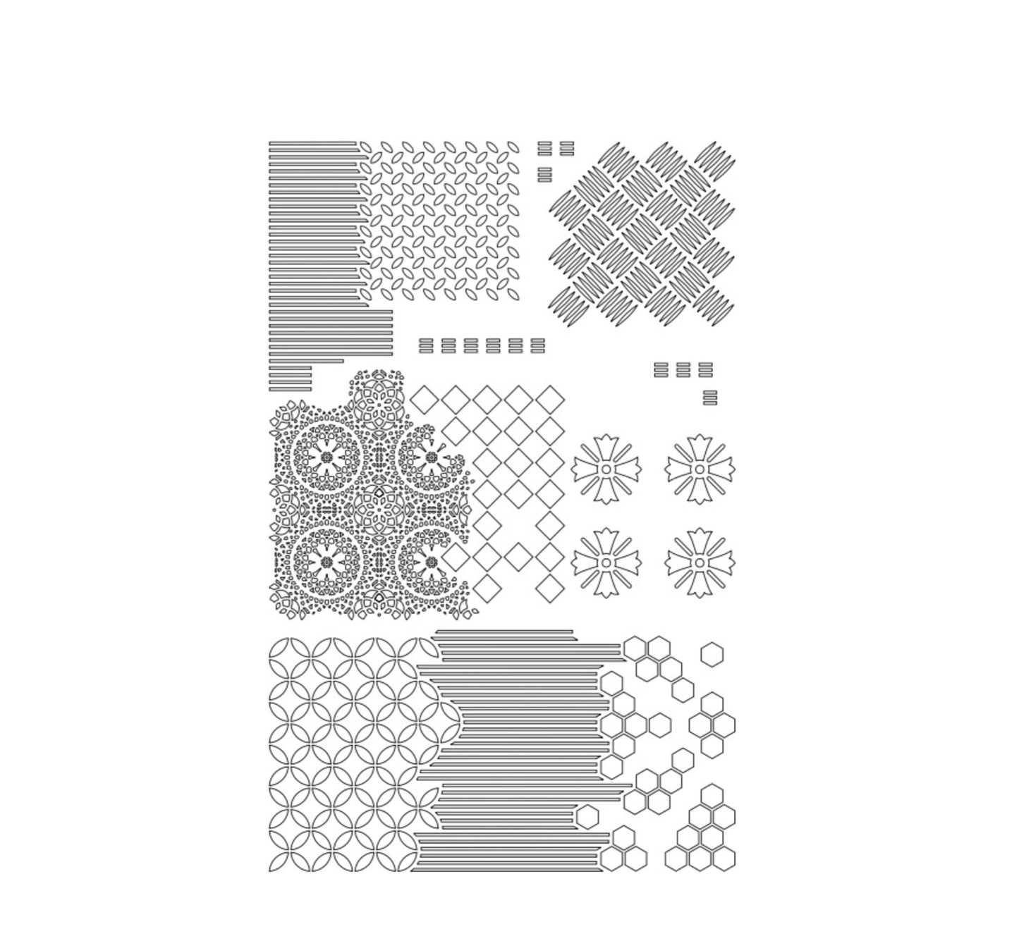 Marmorino Tools Reusable Stencils