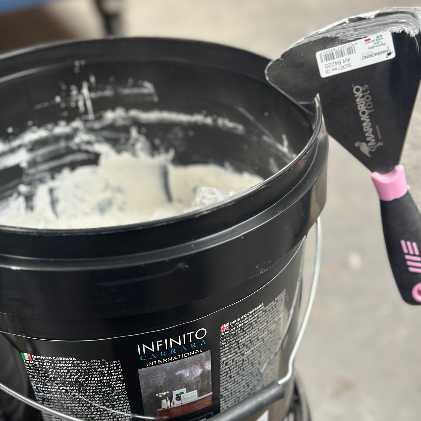 Round Bucket Plaster Spatula