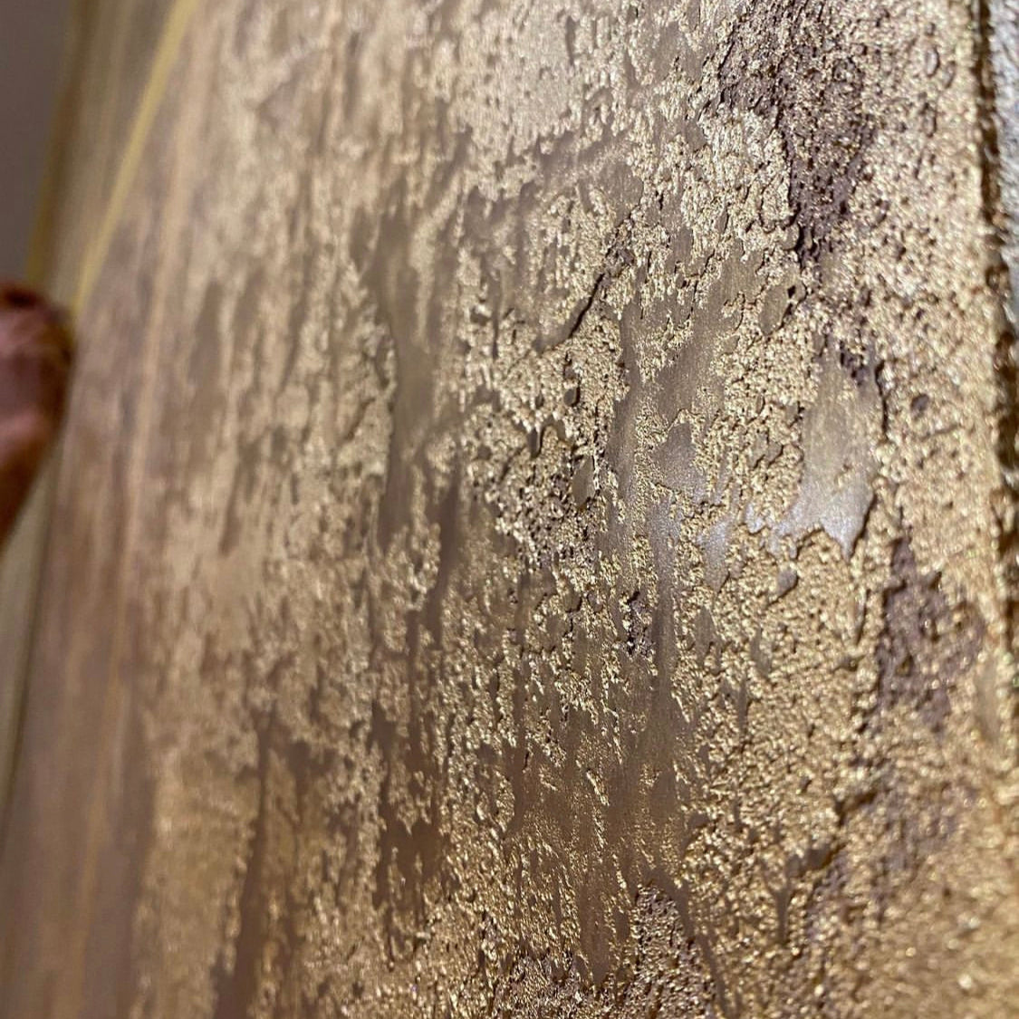 Venetian plaster metallic colour wash is gold dorotea